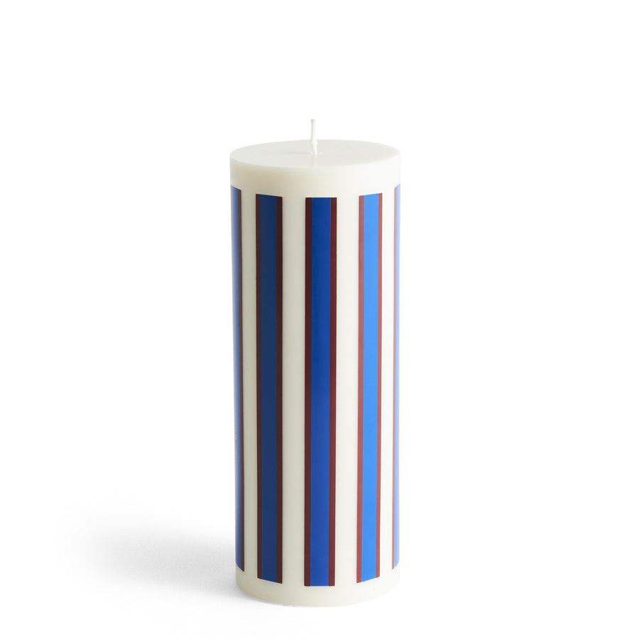 Hay-bougie-colonne-L-blanc-marron-bleu-Atelier-Kumo