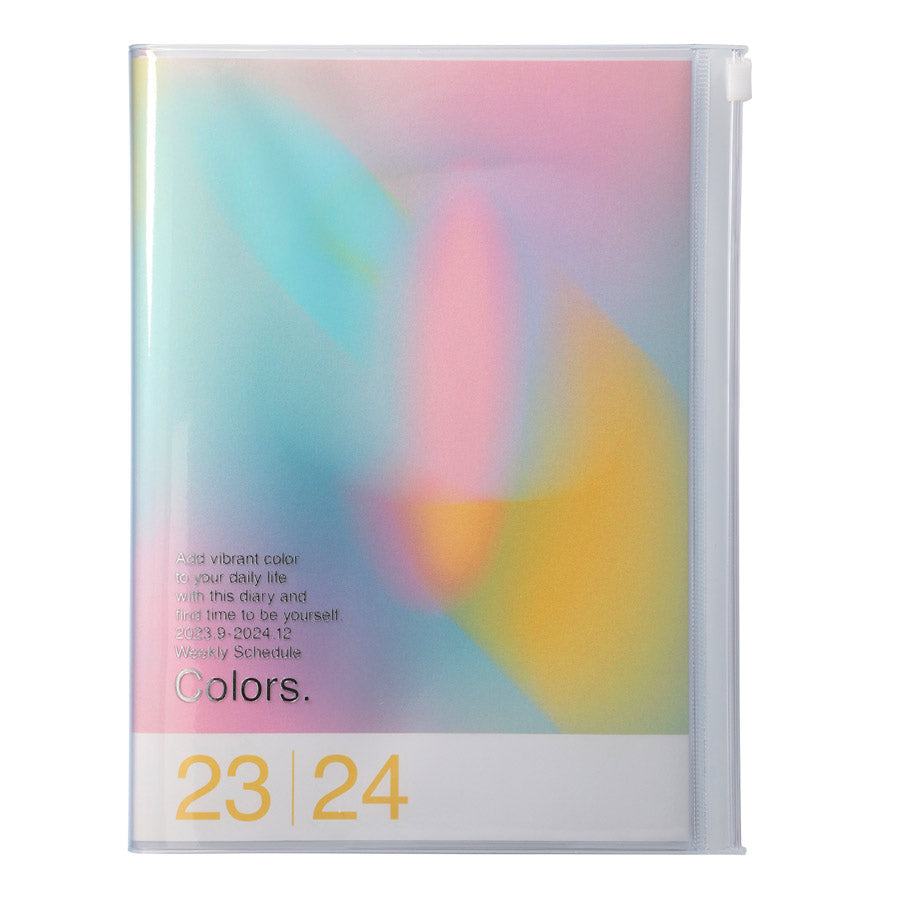 Marks-agenda-A5-2023-2024-gradiant-rose-Atelier-Kumo