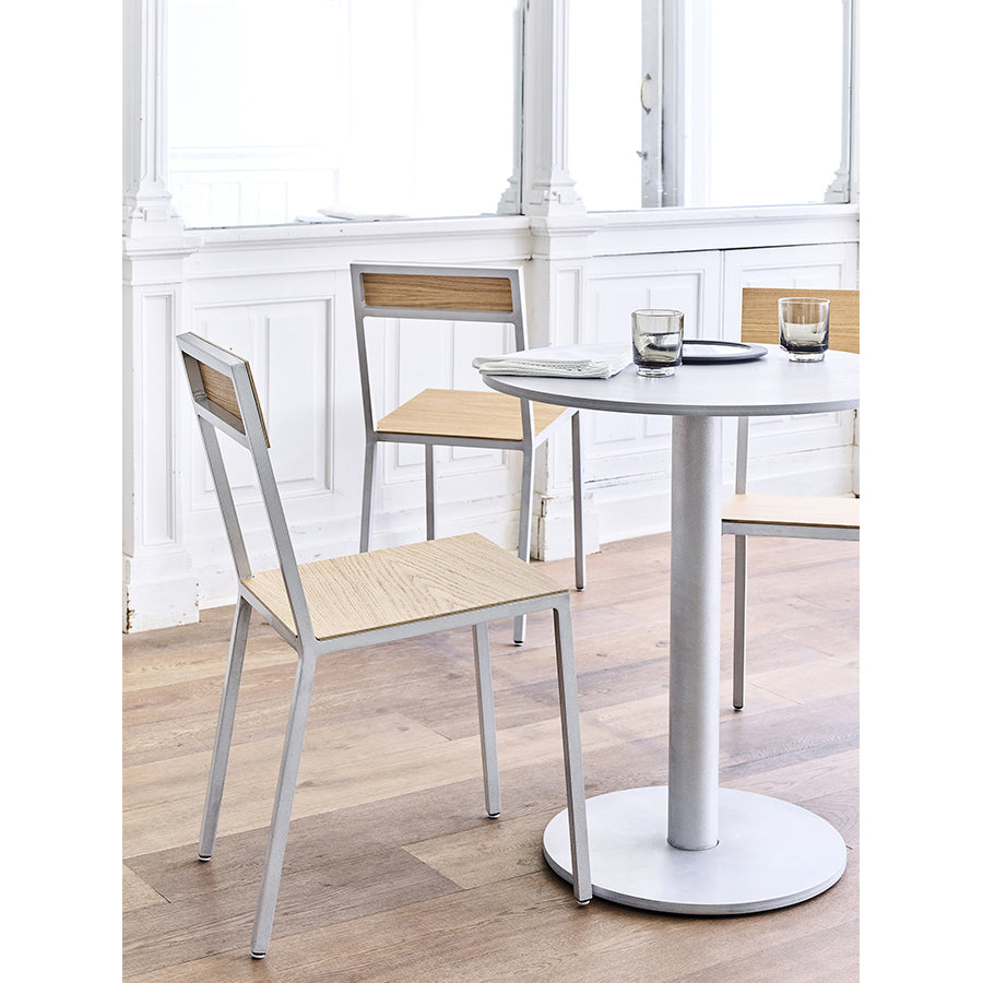 Muller-van-Severen-chaise-aluminium-alu-chair-bois-table-Valerie-Objects-Atelier-Kumo