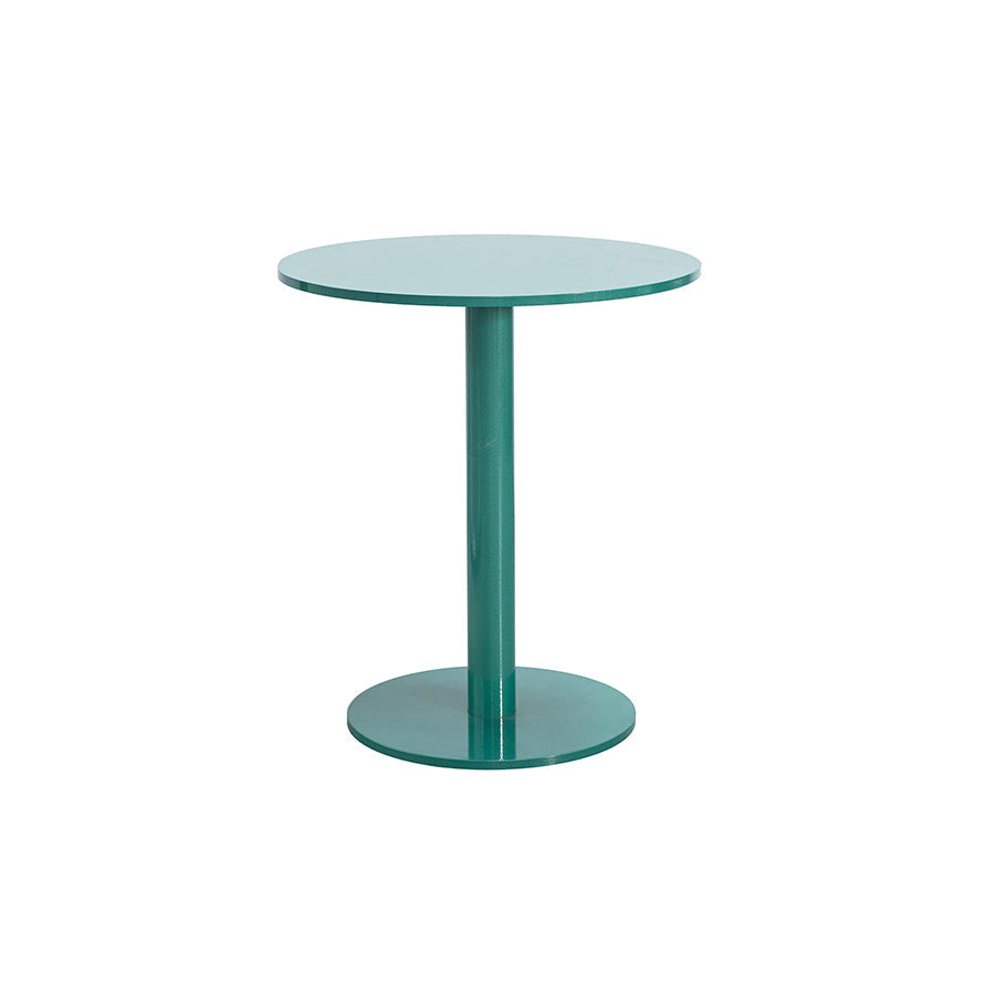 Muller-van-Severen-table-bistrot-aluminium-vert-métallique-Valerie-Objects-Atelier-Kumo