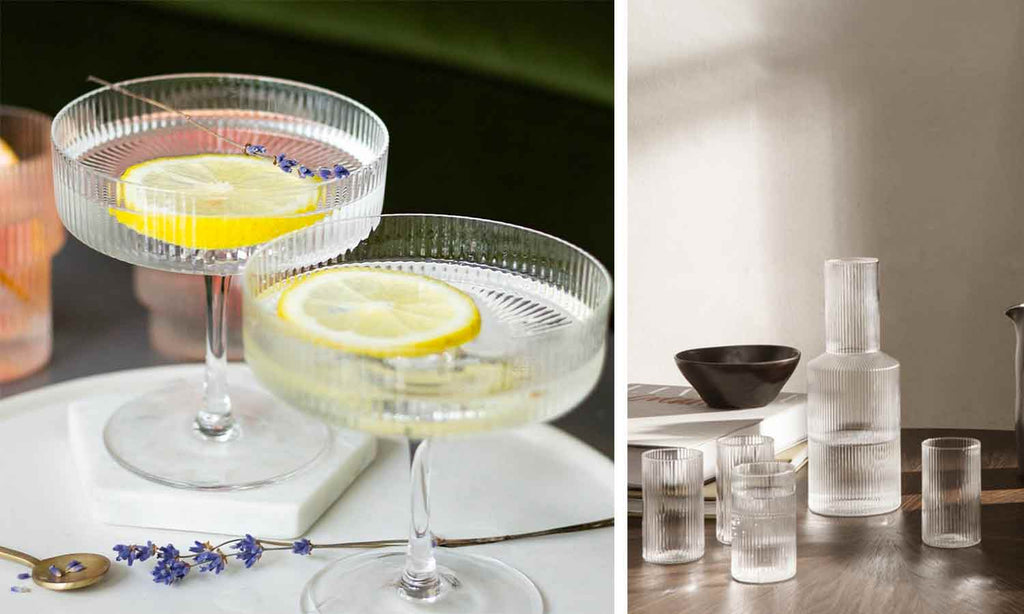 Partons à la découverte de la fabrication des verres Ripple glass de la marque Ferm Living