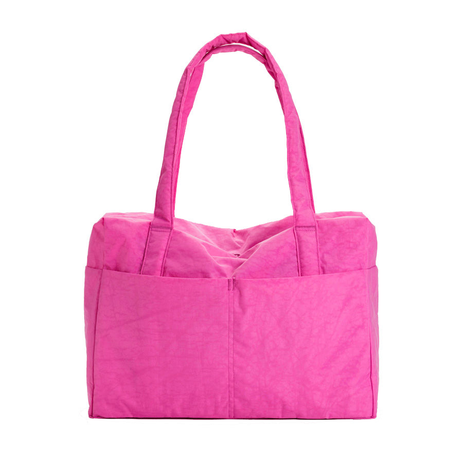Baggu-bagage-a-main-cloud-carry-on-rose-nylon-lourd-Atelier-Kumo