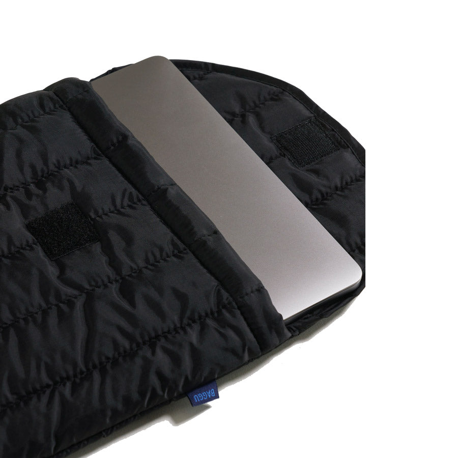 Baggu-housse-pour-ordinateur-portable-puffy-noir-16-pouces-nylon-ripstop-Atelier-Kumo