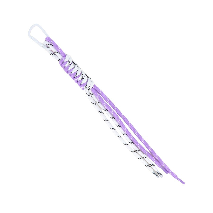 Bohm Paris Porte-clé lacets bicolore blanc et violet Atelier Kumo