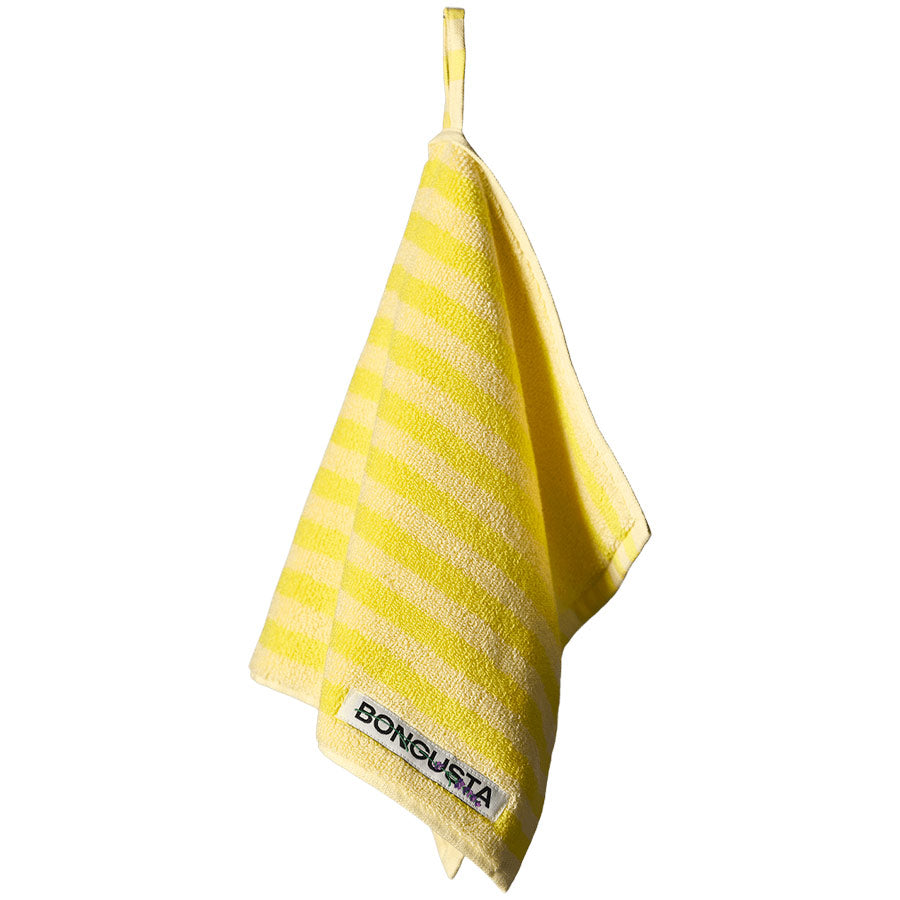 Bongusta-serviette-main-30-x-30-jaune-raye-creme-Atelier-Kumo