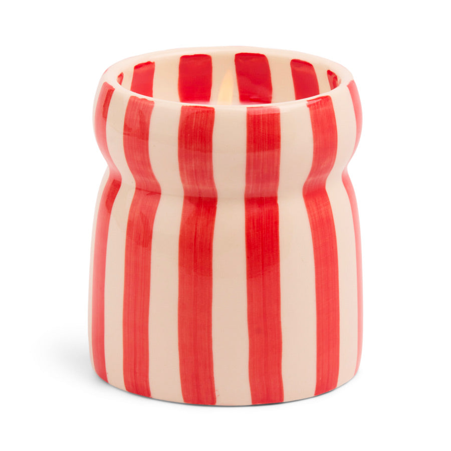 Designworks-ink-bougie-raye-cabana-rayures-rouge-hibiscus-bay-Atelier-Kumo
