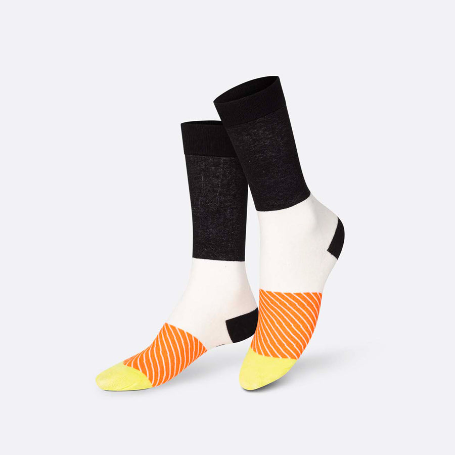 Eat-My-Socks-chaussettes-saumon-maki-2-paires-unisexe-taille-unique-Atelier-Kumo