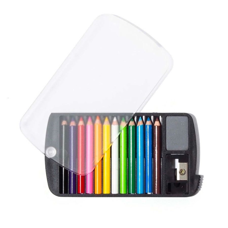 6 petits crayons de couleur en bois personnalisés - COLOR SET - objet publicitaire 6 petits crayons de couleur en bois personnalisés - COLOR SET - objet publicitaire