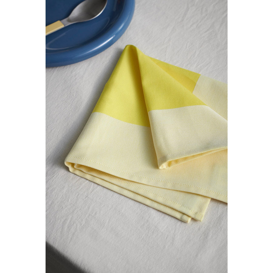 Hay-serviette-de-table-ram-napkin-jaune-bicolore-Atelier-Kumo