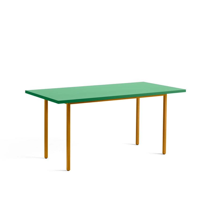 Hay-table-two-color-rectangle-160-82-cm-ocre-vert-Muller-Van-Severen-Atelier-Kumo