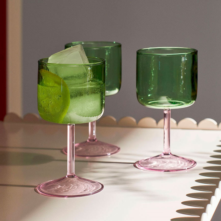 Hay-verre-a-vin-vert-rose-vaisselle-Atelier-Kumo
