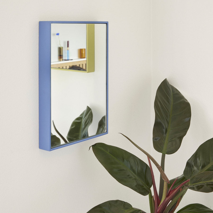 Hubsch-miroir-shine-petit-bleu-mur-Atelier-Kumo