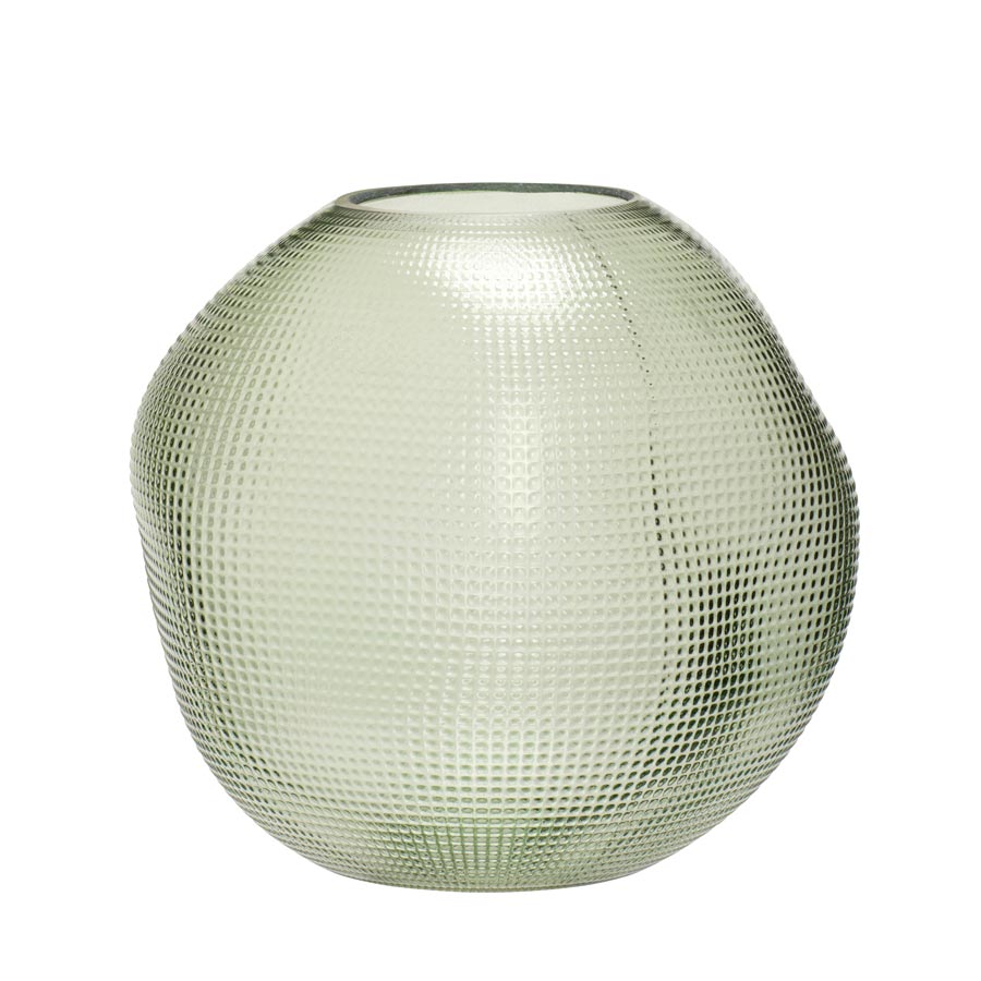 Hubsch-vase-ballon-en-verre-vert-Atelier-Kumo