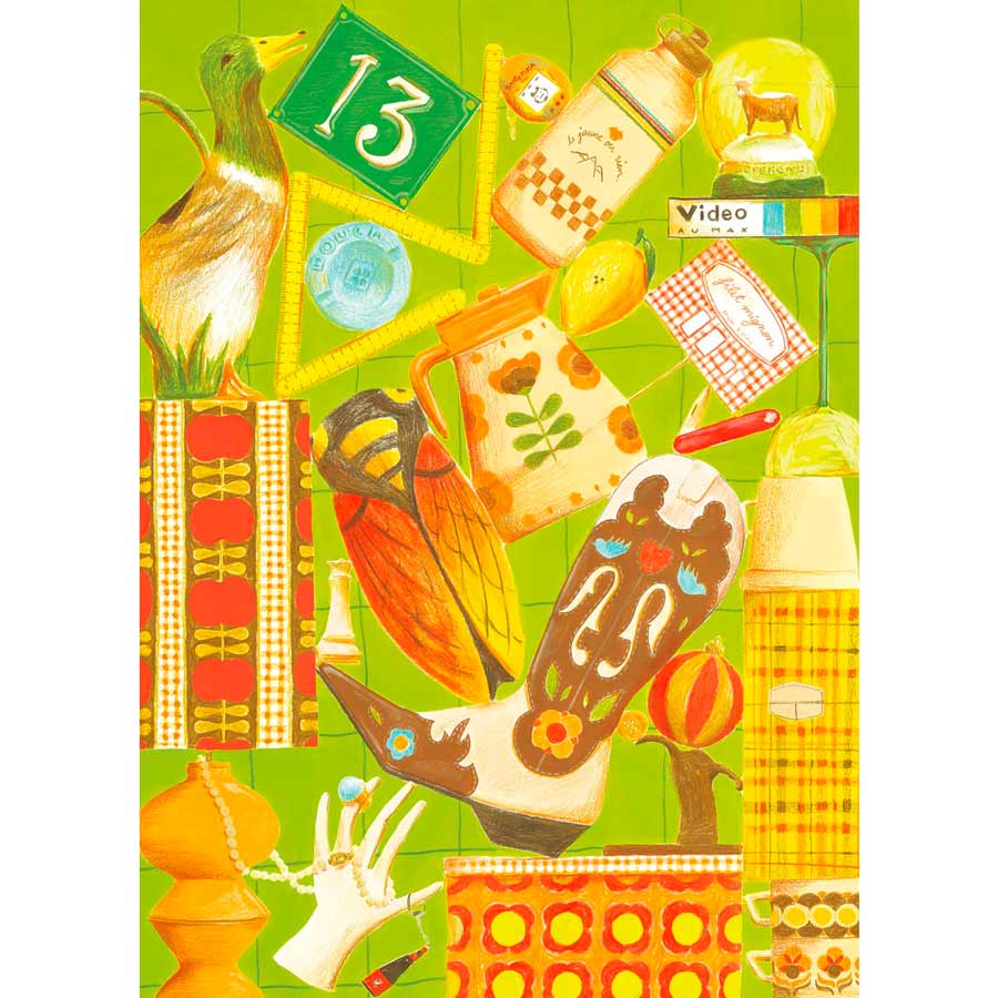 Jour-Ferie-puzzle-1000-pieces-le-vide-grenier-illustration-Atelier-Kumo