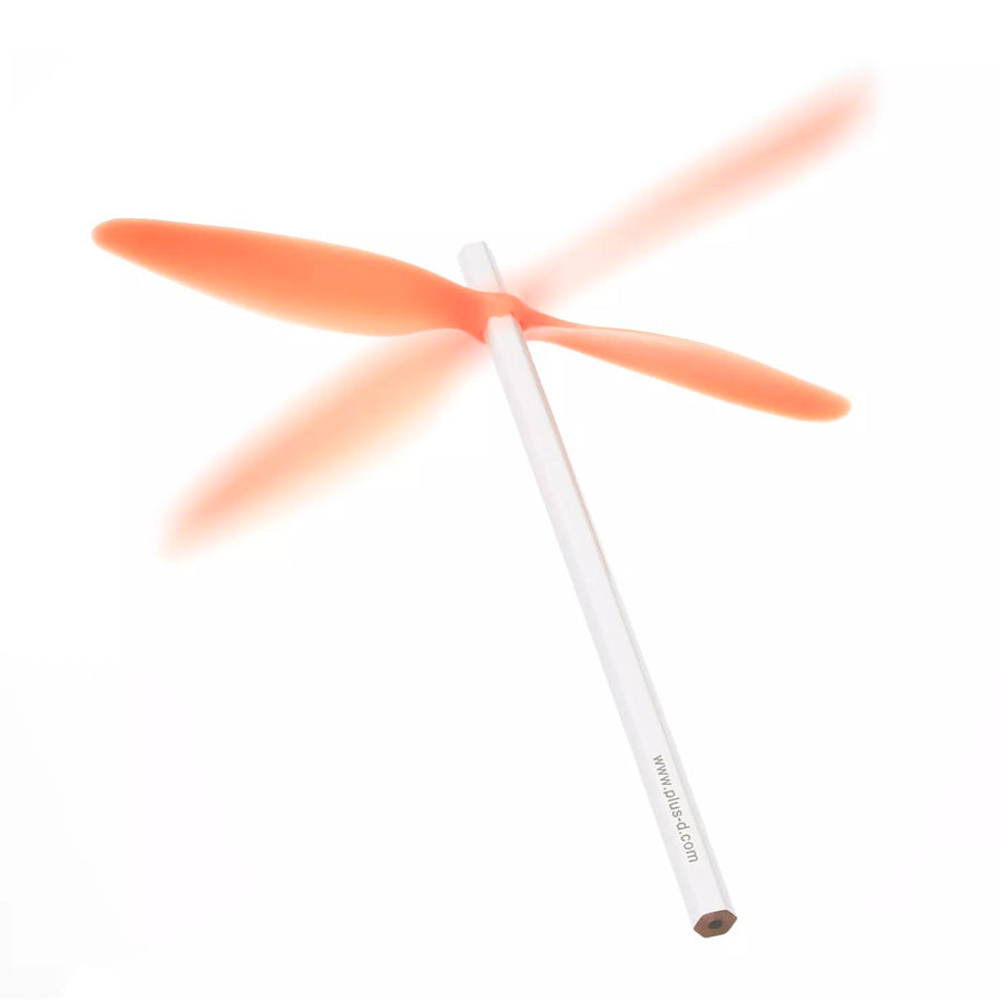 Kaiko-crayon-de-bois-helicoptere-orange-accessoire-Atelier-Kumo