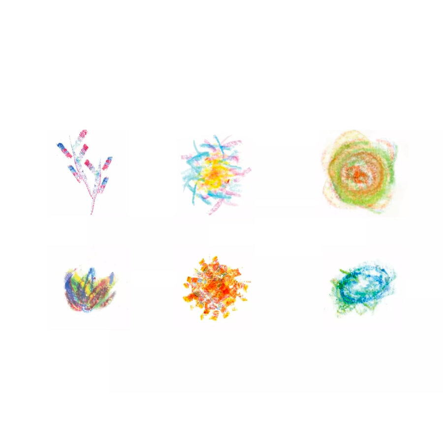 Kaiko-set-de-craie-a-la-cire-dot-fleur-multicolore-dessin-Atelier-Kumo
