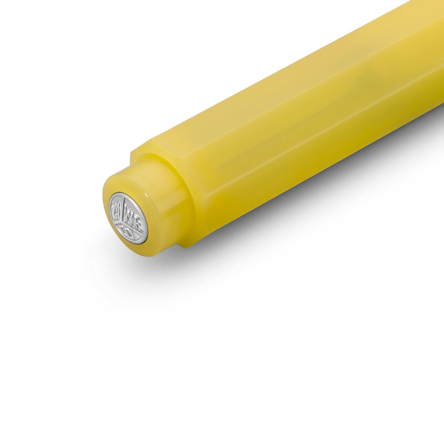 Kaweco-stylo-bille-frosted-givre-sport-jaune-detail-argent-Atelier-Kumo