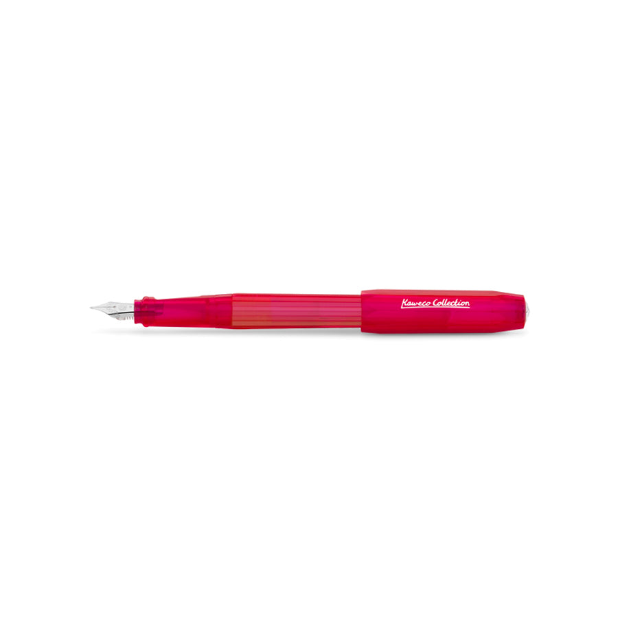 Kaweco-stylo-plume-M-collection-rouge-infrarouge-detail-argent-Atelier-Kumo