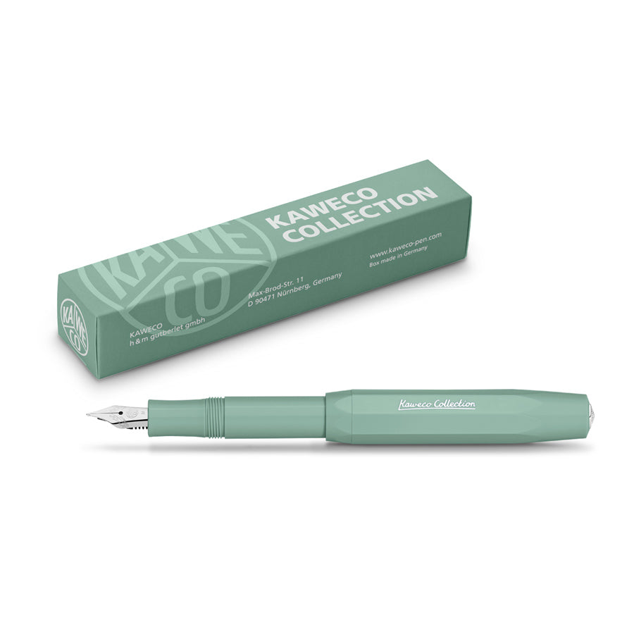 Kaweco-stylo-plume-M-collection-vert-sauge-smooth-boite-Atelier-Kumo