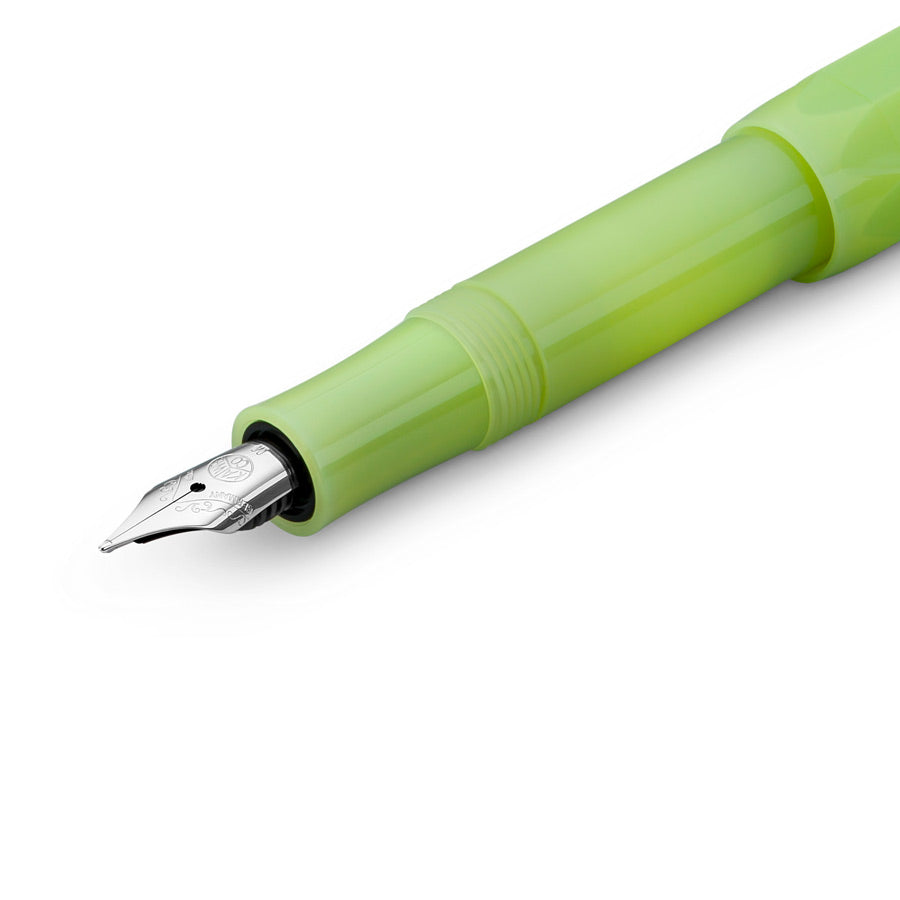 Kaweco Frosted Sport Stylo Plume Bleu Clair – Pointe Moyenne M – Stylo De Poche Design Givré Ultra Léger
