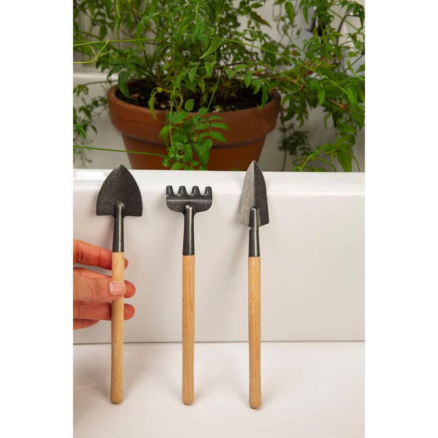 Kikkerland - Set de 3 mini outils de jardinage