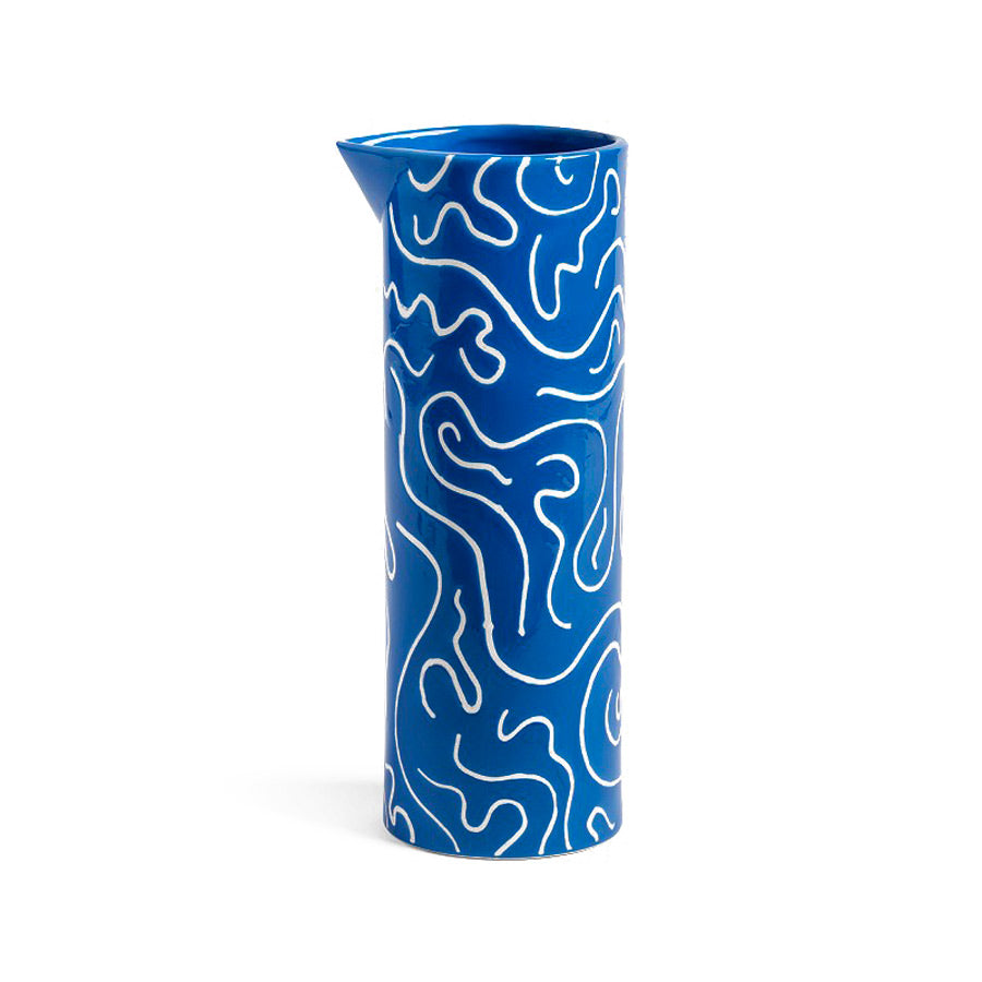 Klevering-carafe-bleu-fonce-soba-en-porcelaine-Atelier-Kumo