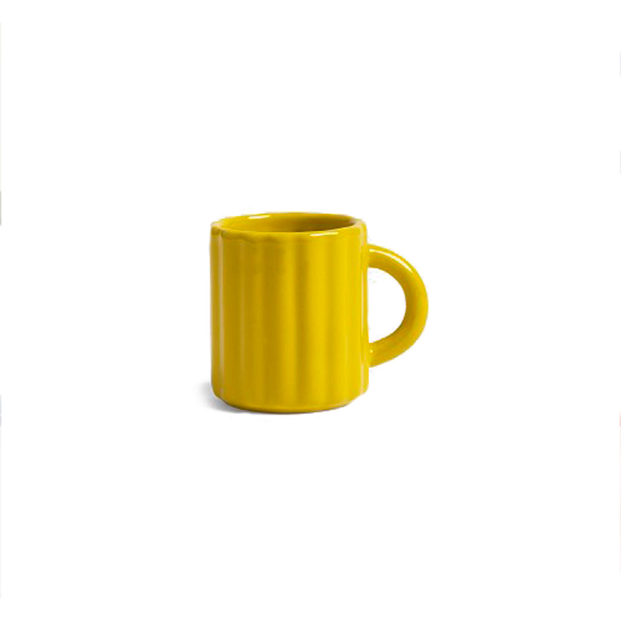 Klevering-petit-mug-tube-jaune-expresso-collection-tasse-Atelier-Kumo