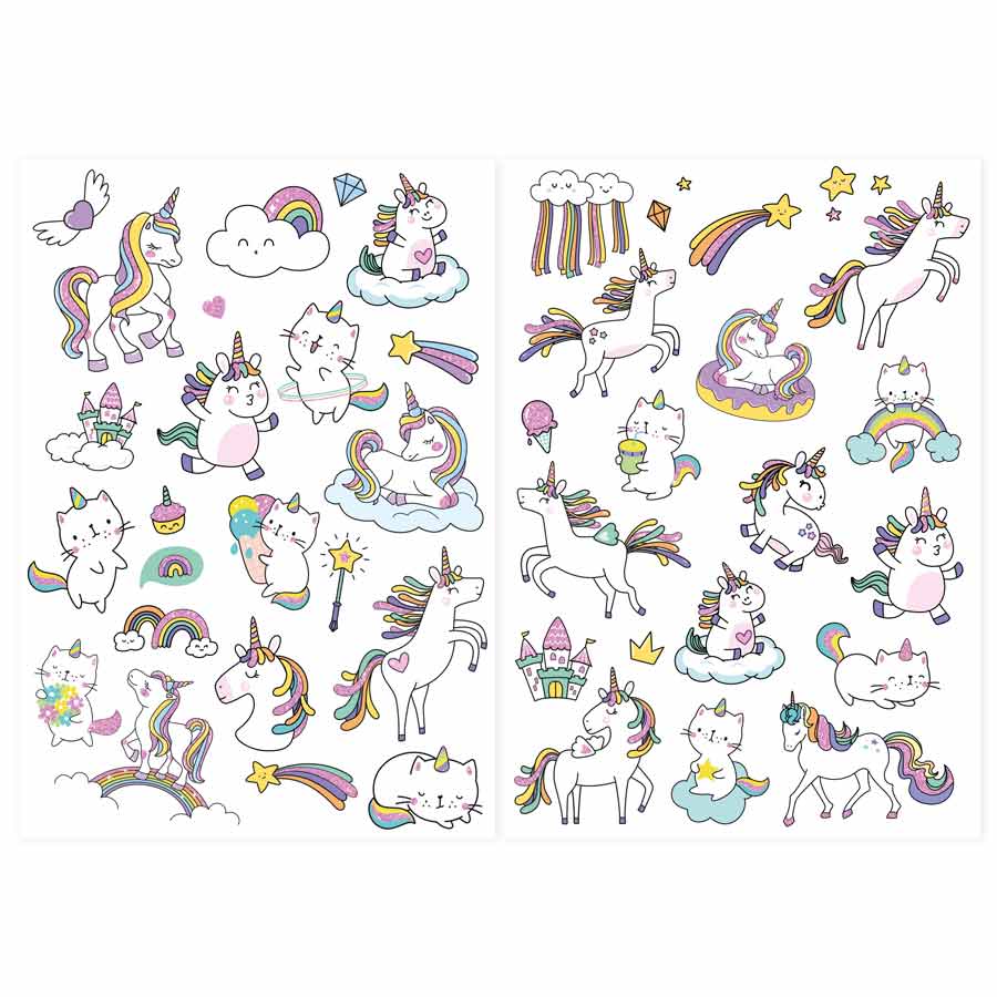 La-Grande-Epicerie-pochette-de-tattoos-licornes-enfants-Atelier-Kumo