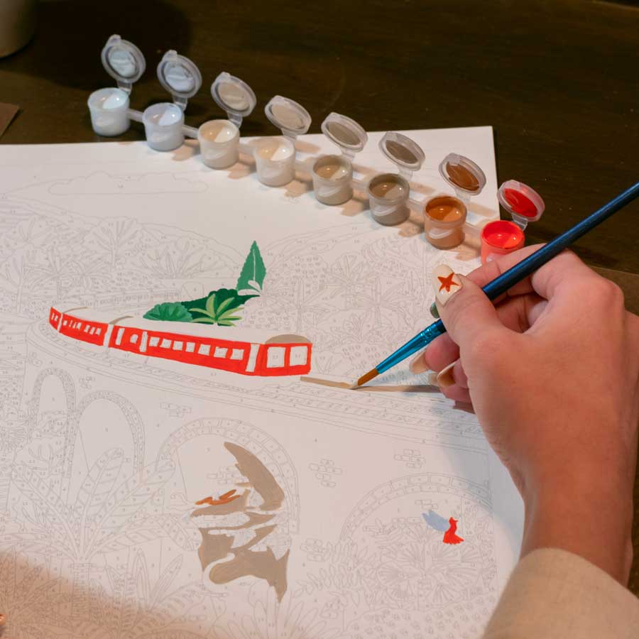 Meecaa Paint By Numbers - Kit Per Pittura A Olio Fai Da Te Con Meecaa Paint By Numbers - Kit Per Pittura A Olio Fai Da Te Con