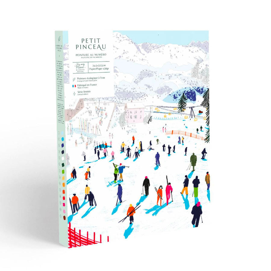 La-petite-epicerie-coffret-peinture-au-numero-Skiing-among-montains-par-katie-smith-guide-Atelier-Kumo