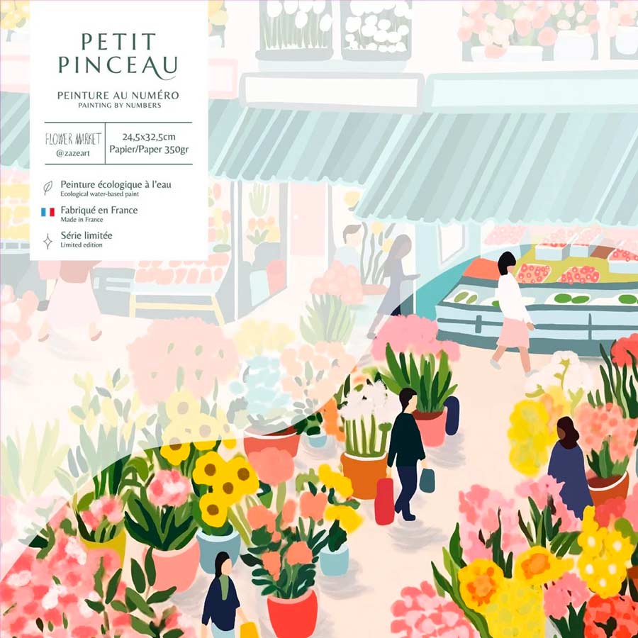 La-petite-epicerie-coffret-peinture-au-numero-flower-market-par-zaze-art-illustration-Atelier-Kumo