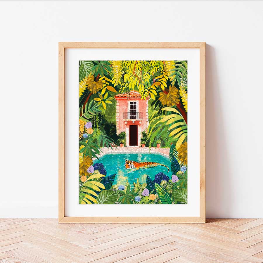 La-petite-epicerie-peinture-au-numero-tigre-pool-encadre-details-Atelier-Kumo