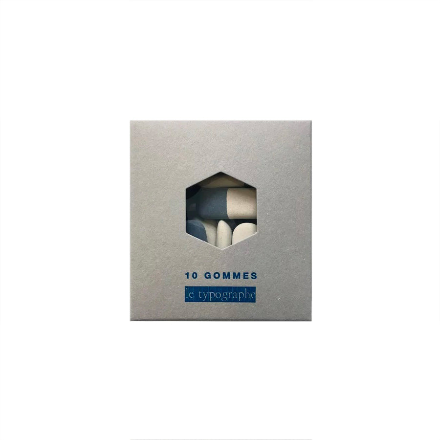 6 Gommes Blanches Just Stationery - Pour Crayon, Propre Et Efficace - Lot économique