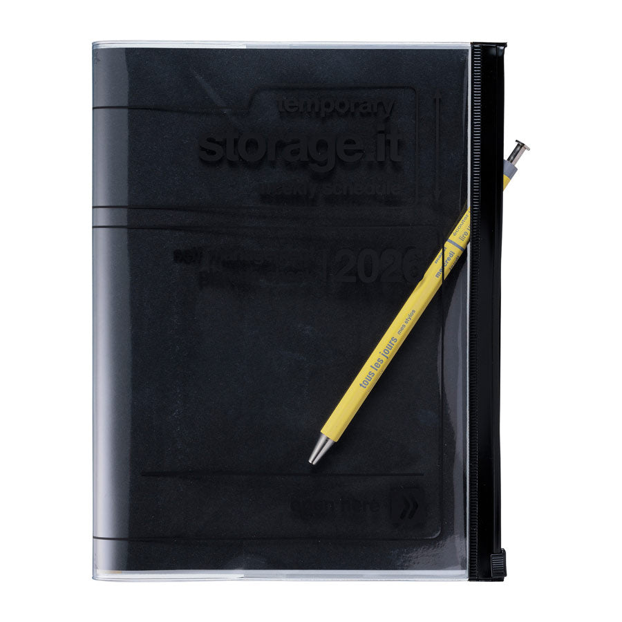 Marks-agenda-A5-storage-it-noir-stylo-2026-Atelier-Kumo