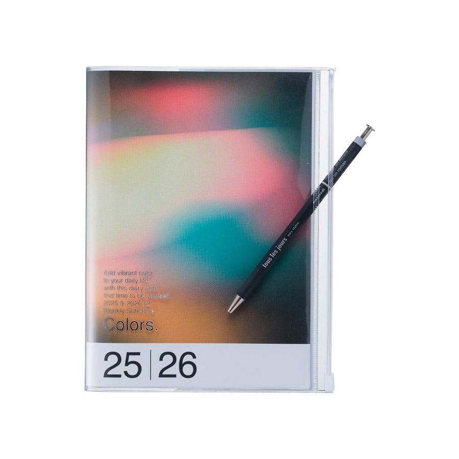 Marks-agenda-A6-gradient-noir-stylo-2025-2026-Atelier-Kumo
