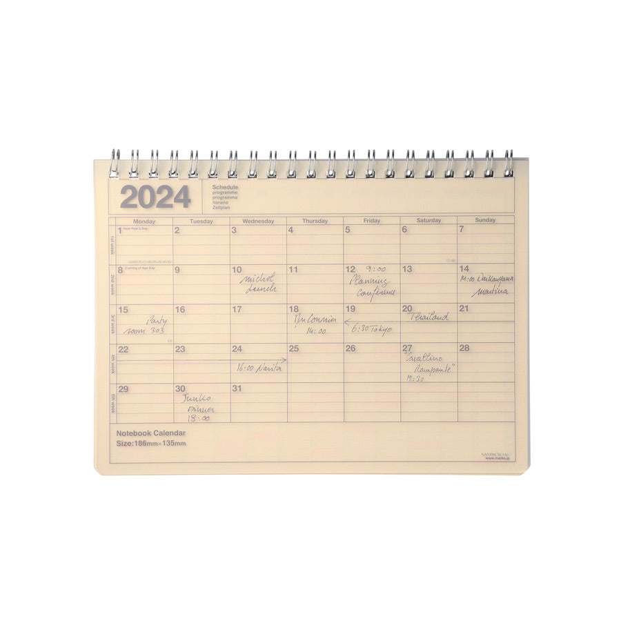 Marks-calendrier-2024-ivoire-S-petit-modele-Atelier-Kumo