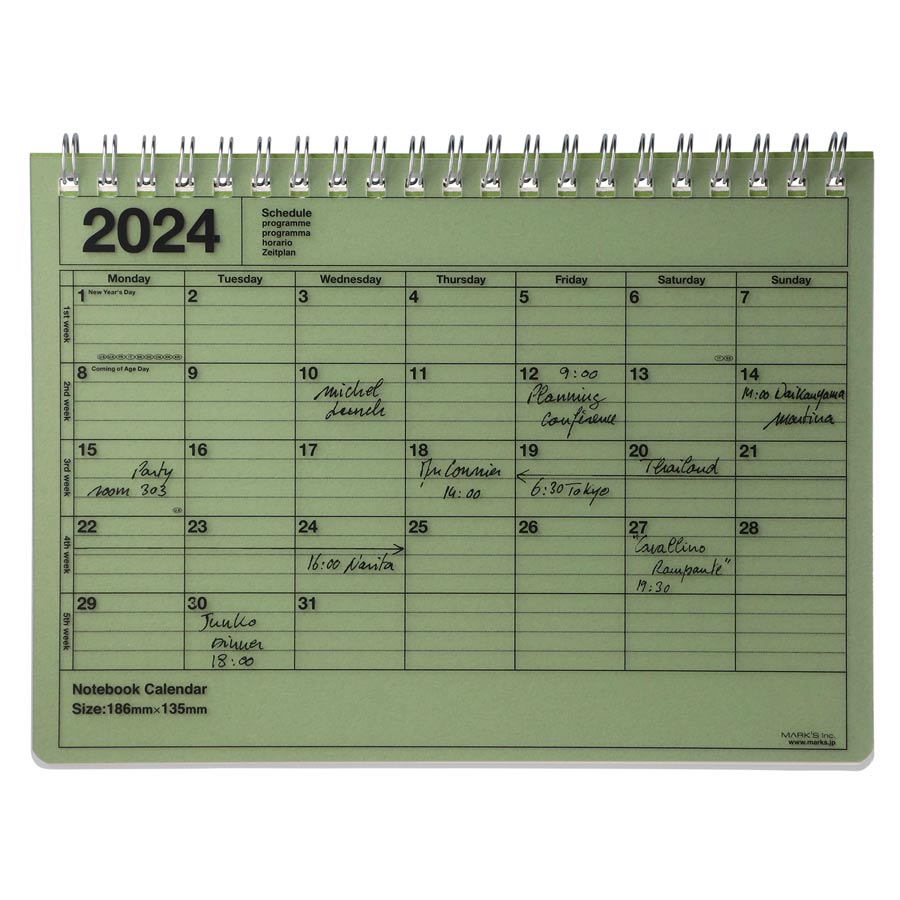 Marks-calendrier-2024-vert-M-grand-modele-Atelier-Kumo
