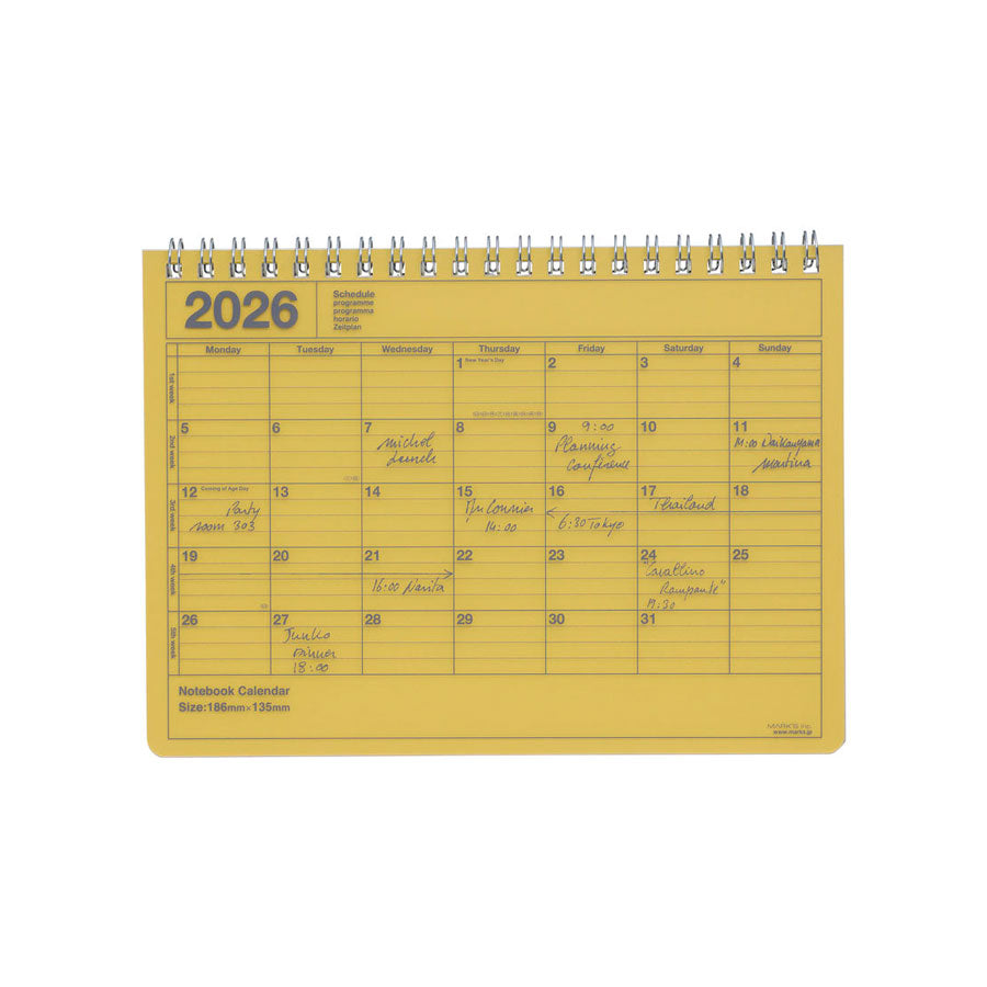Marks-calendrier-S-janvier-2026-jaune-Atelier-Kumo