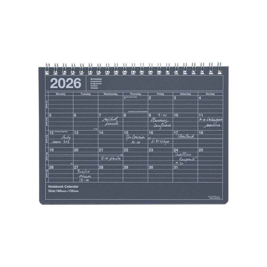 Marks-calendrier-S-janvier-2026-noir-Atelier-Kumo