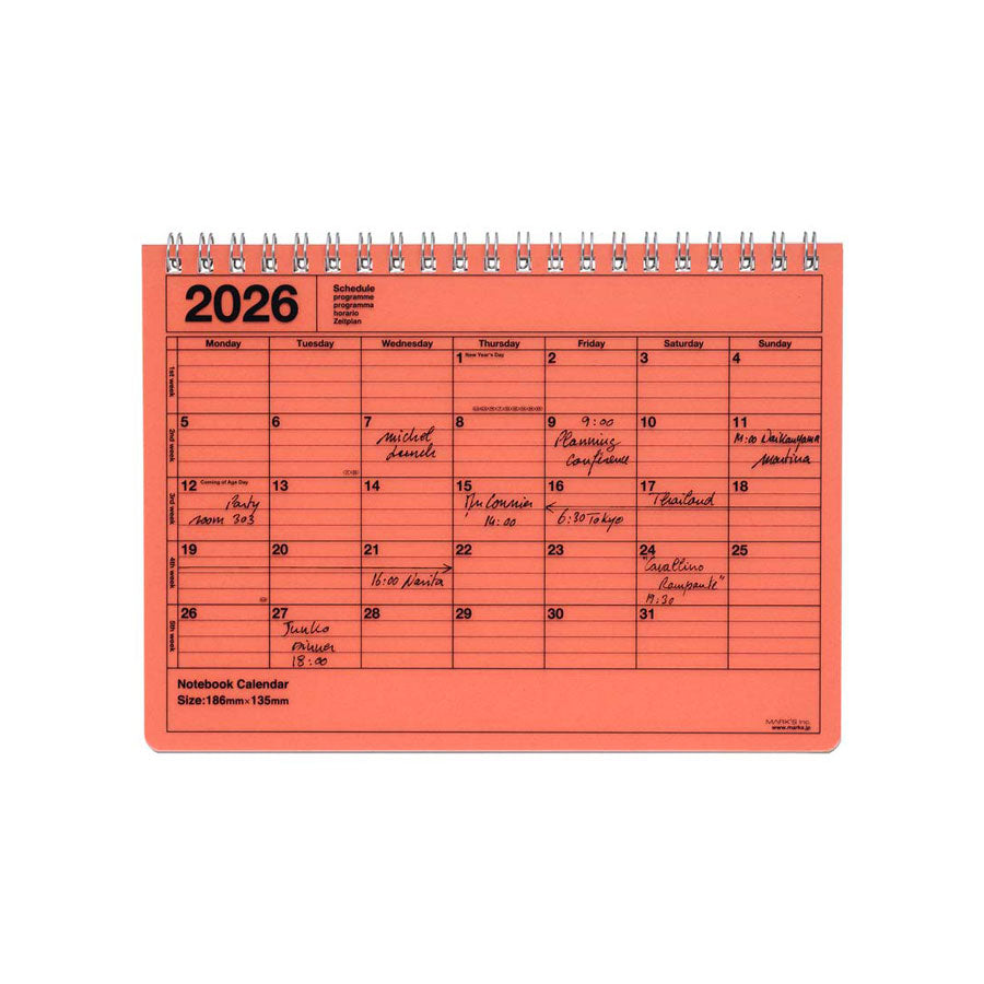 Marks-calendrier-S-janvier-2026-orange-Atelier-Kumo