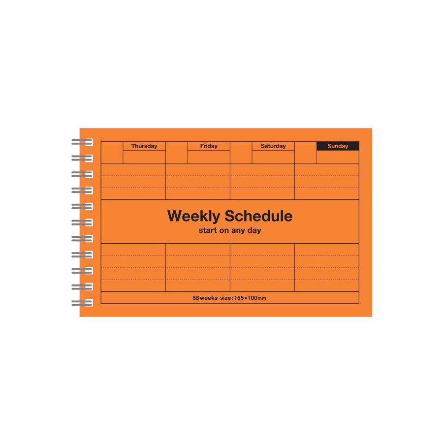 Mark's-Semainier weekly Schedule avec couverture colorée