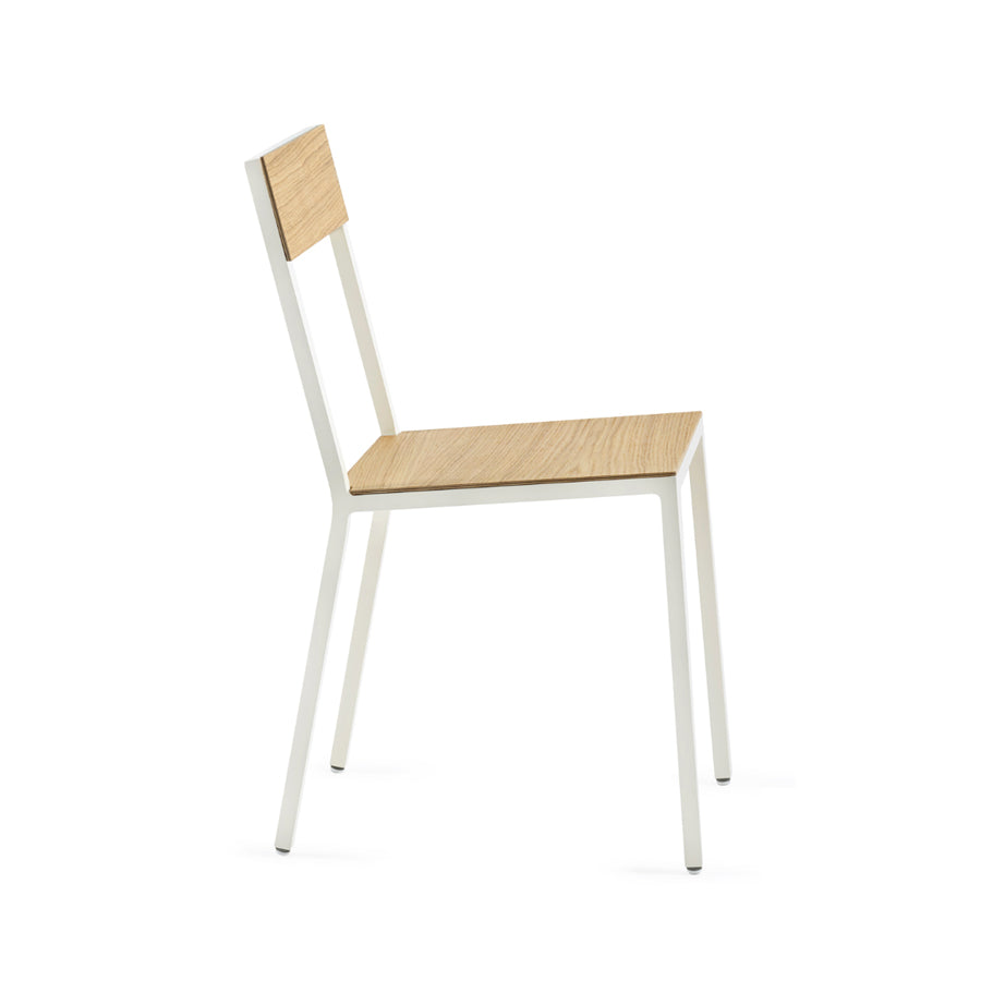 Muller-van-Severen-chaise-aluminium-alu-chair-bois-blanc-profil-Valerie-Objects-Atelier-Kumo