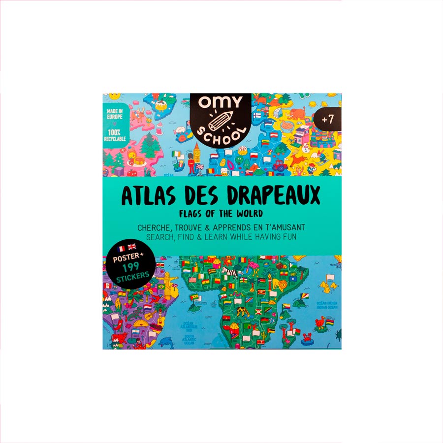 Omy-poster-geant-avec-autocollants-atlas-des-drapeaux-Atelier-Kumo