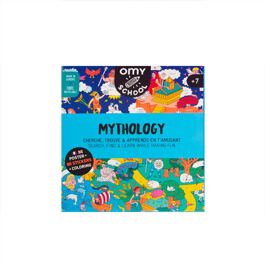 Omy-poster-geant-avec-autocollants-mythology-Atelier-Kumo