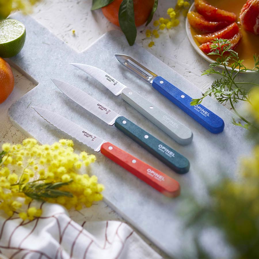 Opinel-coffret-les-essentiels-primo-couteau-office-crante-legumes-eplucheur-orange-vert-bleu-gris-Atelier-Kumo