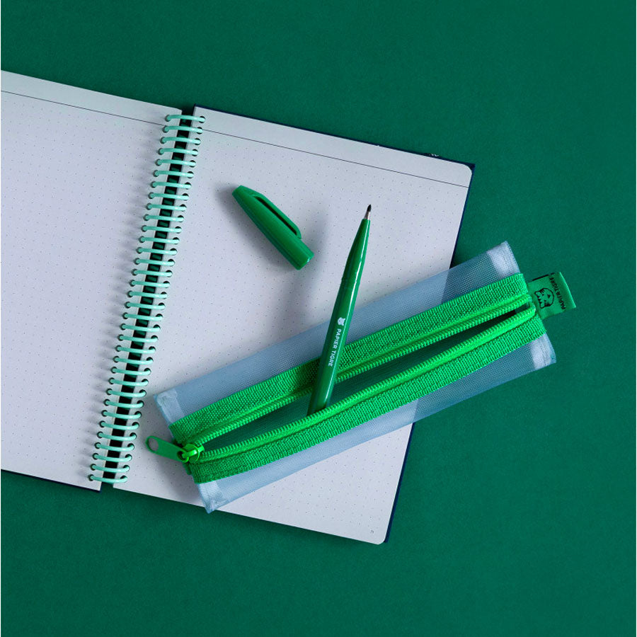 Papier-Tigre-trousse-kito-avec-elastique-vert-bleu-ciel-ambiance-carnet-Atelier-Kumo