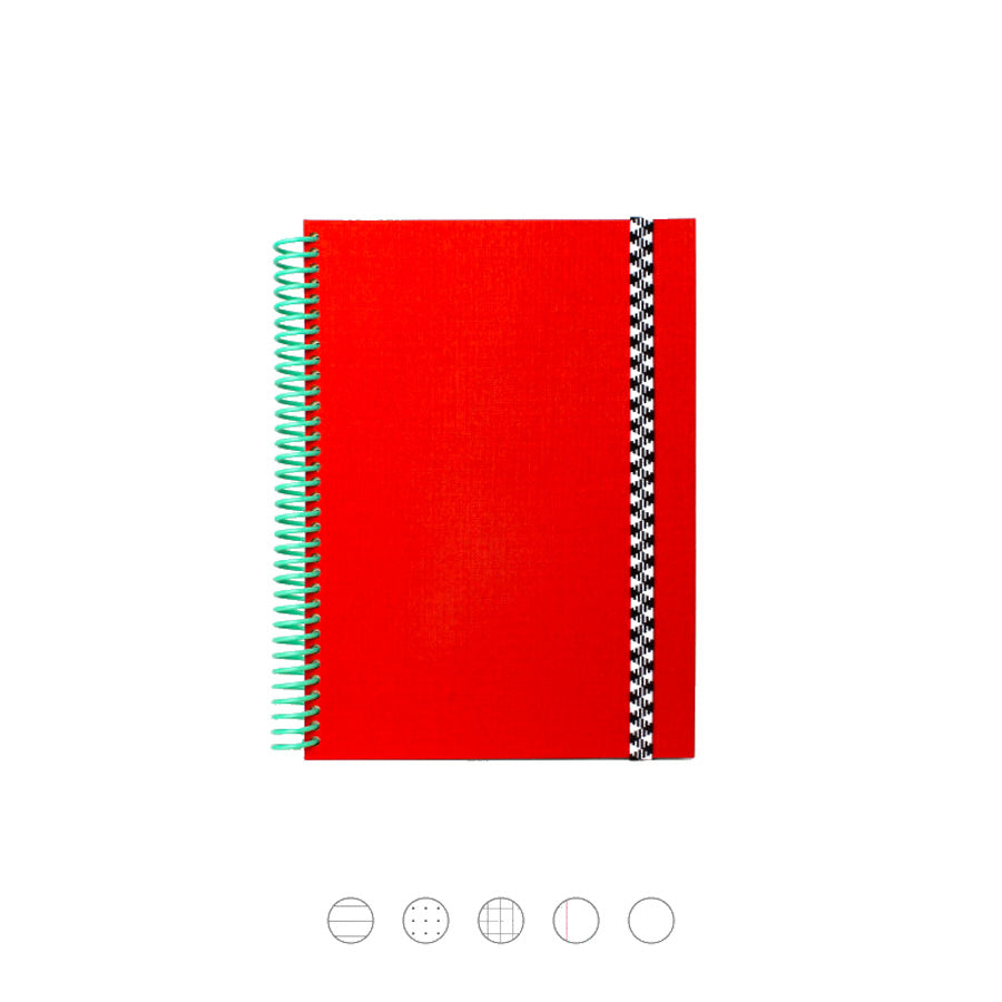 Papier-tigre-carnet-a5-toile-uni-corail-Atelier-Kumo