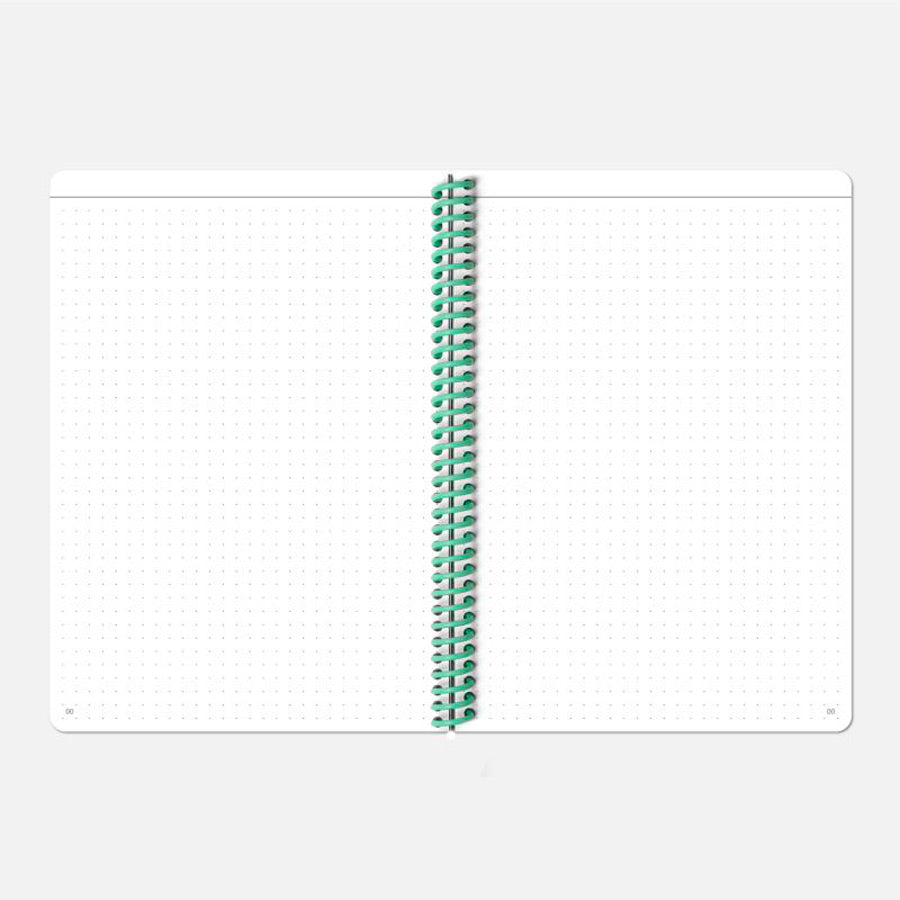 Papier-tigre-carnet-a5-toile-uni-corail-page-Atelier-Kumo