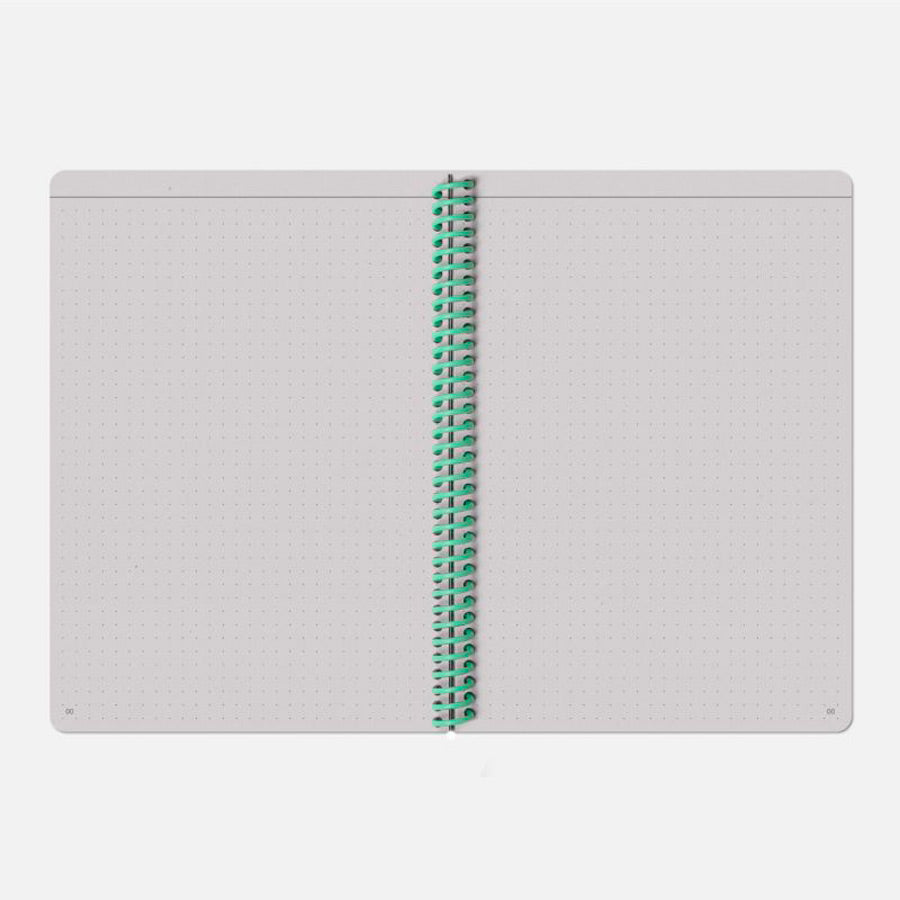 Papier-tigre-carnet-a5-toile-uni-corail-page-grise-Atelier-Kumo