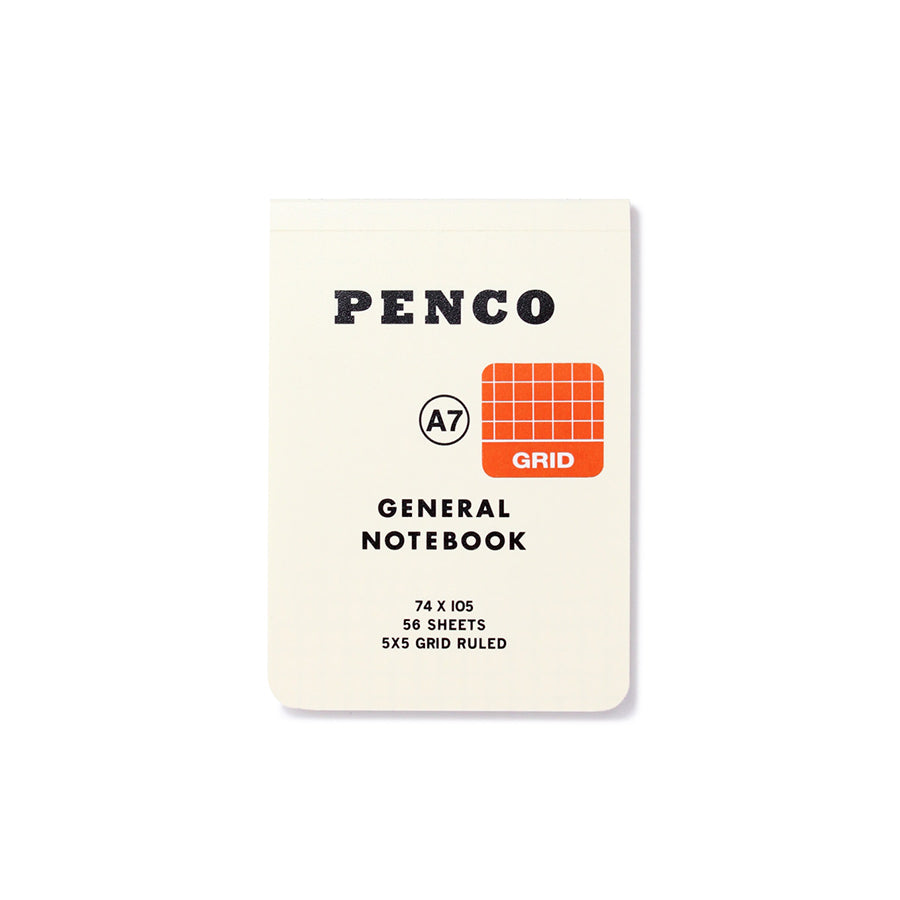Penco-carnet-A7-grid-general-notebook-blanc-creme-Atelier-Kumo